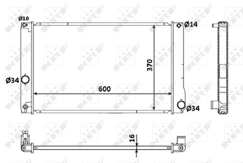Kühler, Motorkühlung NRF 53926