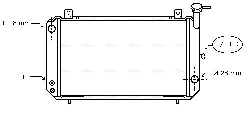 Kühler, Motorkühlung AVA QUALITY COOLING dn2052