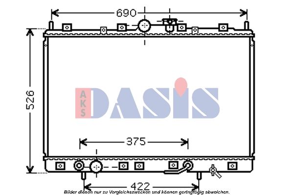 Kühler, Motorkühlung AKS DASIS 140062N