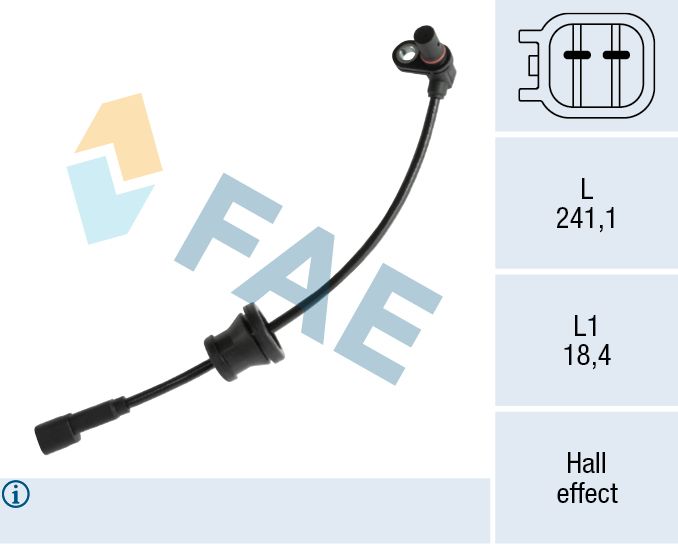 Sensor, Raddrehzahl FAE 78761