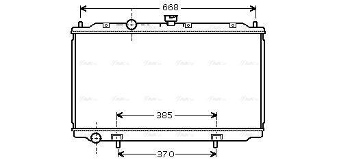 Kühler, Motorkühlung AVA QUALITY COOLING dn2221