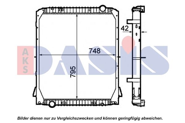 Kühler, Motorkühlung AKS DASIS 400043N