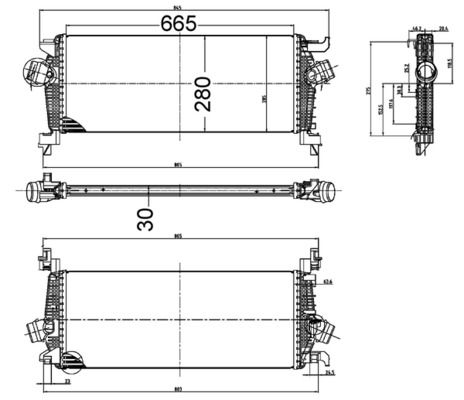 Ladeluftkühler MAHLE ci 515 000s