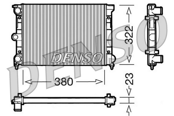 Kühler, Motorkühlung DENSO DRM32032