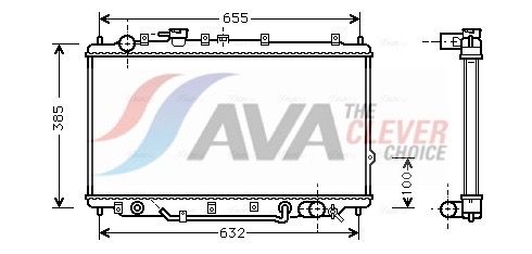 Kühler, Motorkühlung AVA QUALITY COOLING KA2017