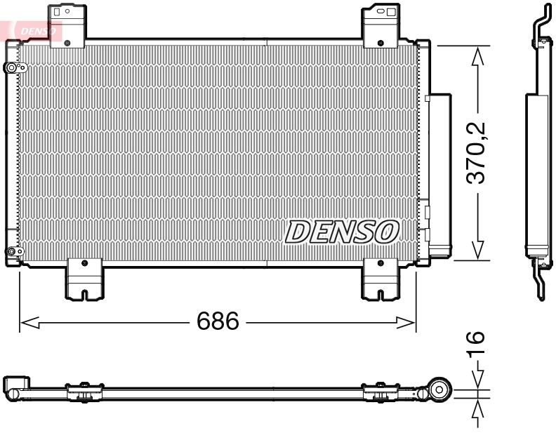 Kondensator, Klimaanlage DENSO DCN40033