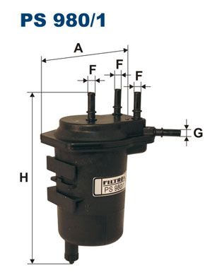 Kraftstofffilter FILTRON ps 980/1