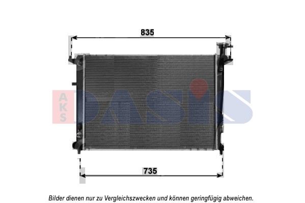 Kühler, Motorkühlung AKS DASIS 510166N
