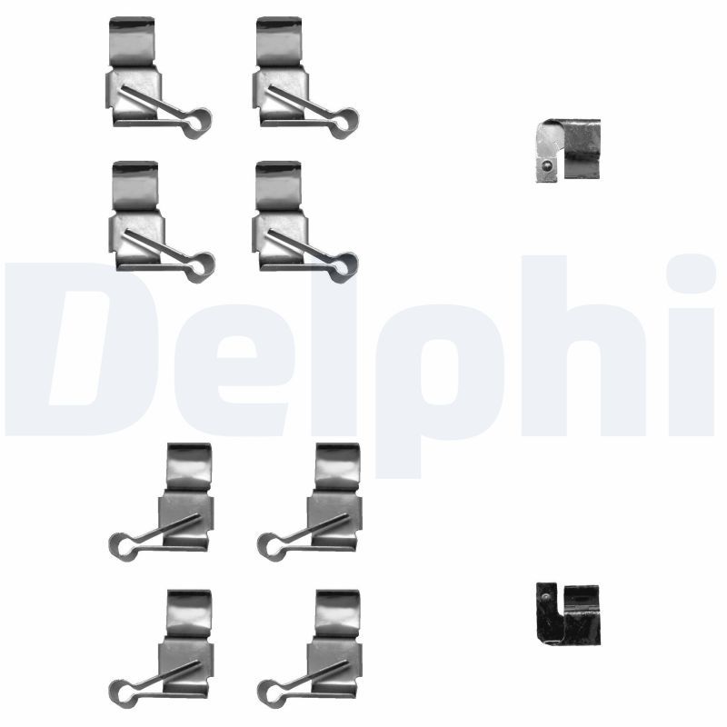 Zubehörsatz, Scheibenbremsbelag DELPHI LX0611