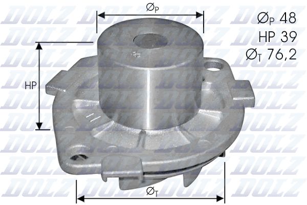 Wasserpumpe, Motorkühlung DOLZ S214