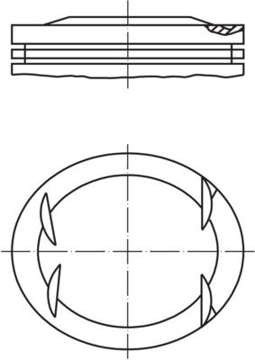 Kolben MAHLE 001 41 02