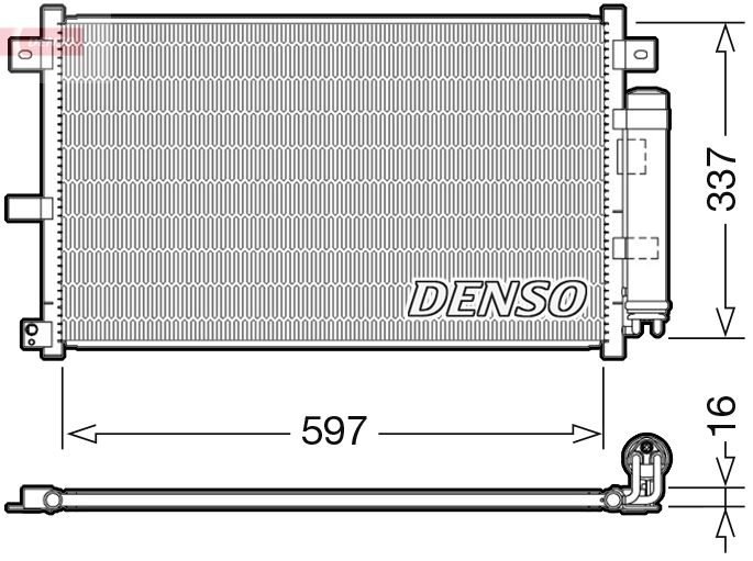 Kondensator, Klimaanlage DENSO DCN44001