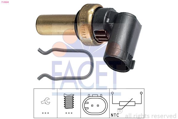 Sensor, Kühlmitteltemperatur FACET 7.3324