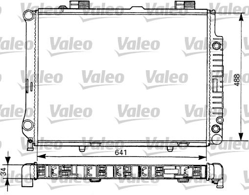 Kühler, Motorkühlung VALEO 731292