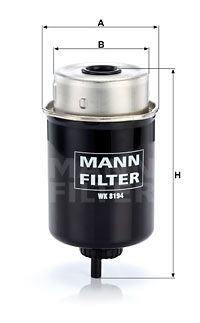 Bränslefilter MANN-FILTER WK 8194