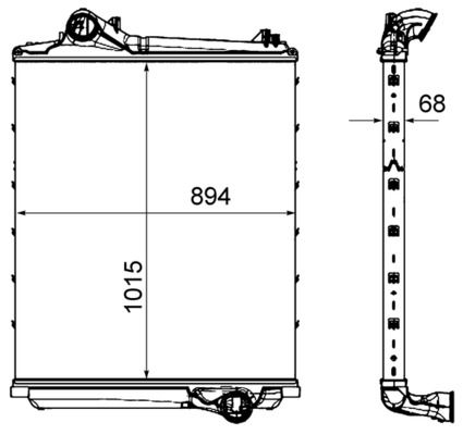 Ladeluftkühler MAHLE CI452000P