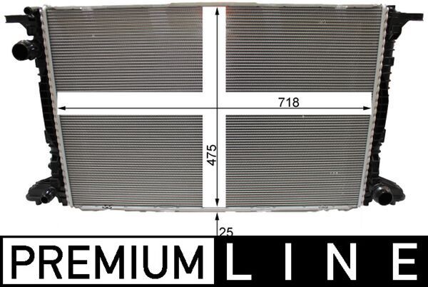 Kühler, Motorkühlung MAHLE CR2180000P