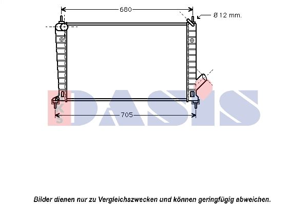 Kühler, Motorkühlung AKS DASIS 190011N