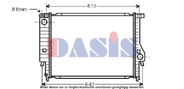 Kühler, Motorkühlung AKS DASIS 050007N