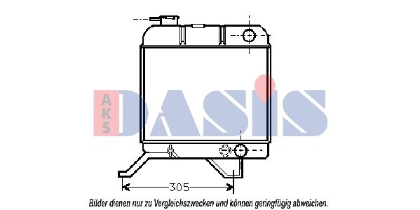 Kühler, Motorkühlung AKS DASIS 160470N
