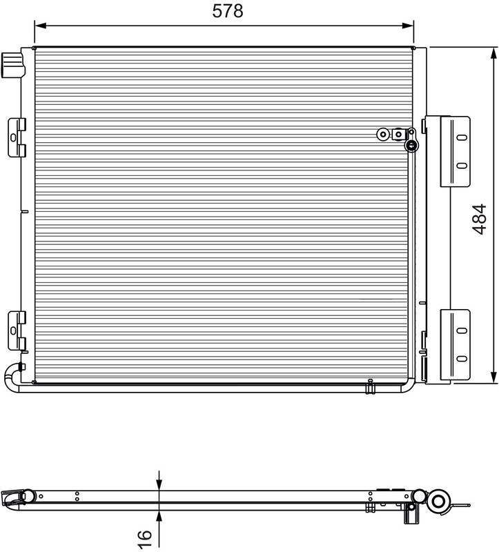 Klimakondensator Klimakühler VALEO 815060