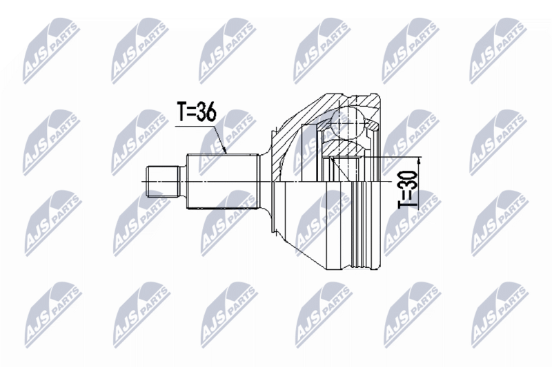 Gelenksatz Antriebswelle NTY NPZ-VW-048