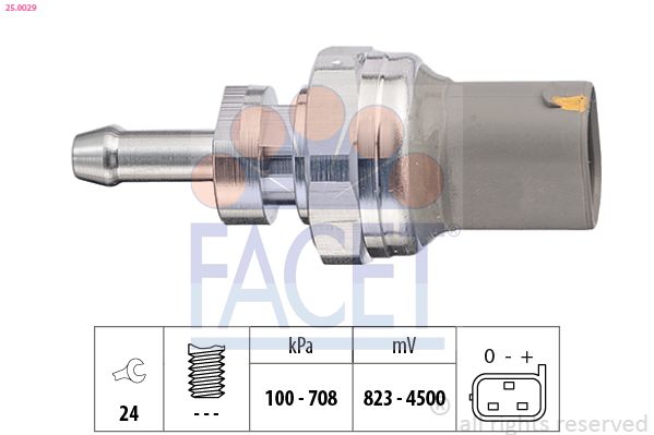 Sensor Öldruck FACET 25.0029