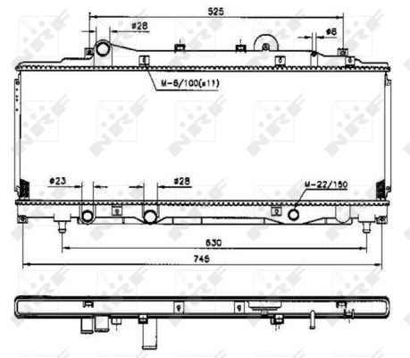 Kühler, Motorkühlung NRF 53224