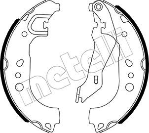 Bremsbackensatz METELLI 53-0537