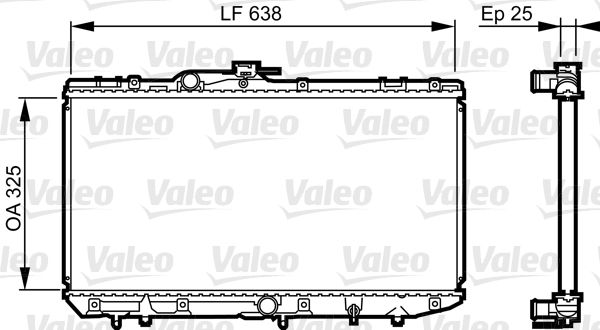 Kühler, Motorkühlung VALEO 731688