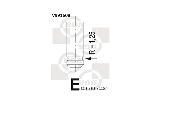 Auslassventil BGA V991608