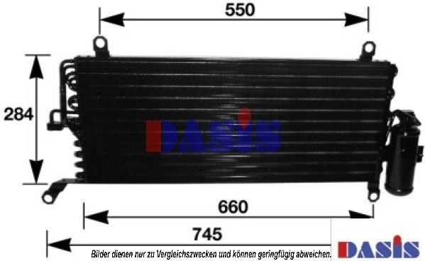 Kondensator, Klimaanlage AKS DASIS 082023N