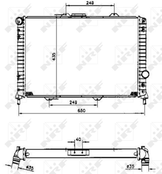 Kühler, Motorkühlung NRF 58254