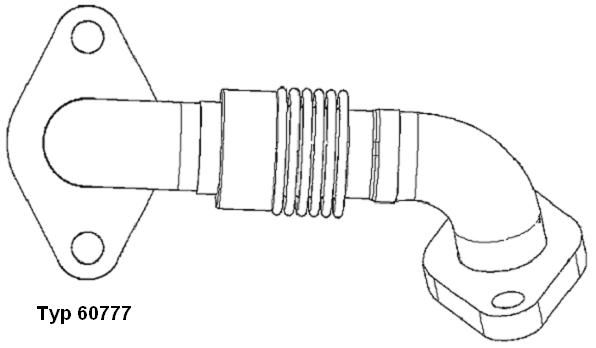 Rohrleitung, AGR-Ventil WAHLER 60777d