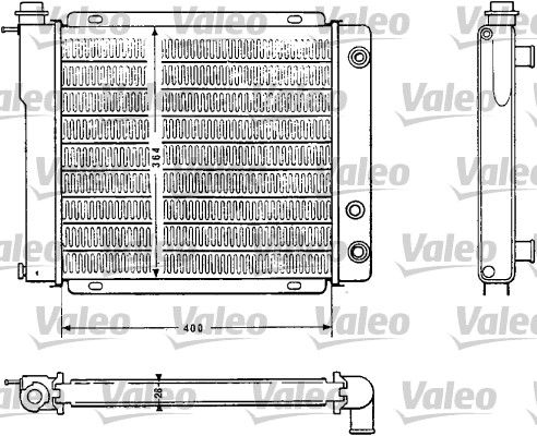 Kühler, Motorkühlung VALEO 810882