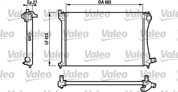 Kühler, Motorkühlung VALEO 732618