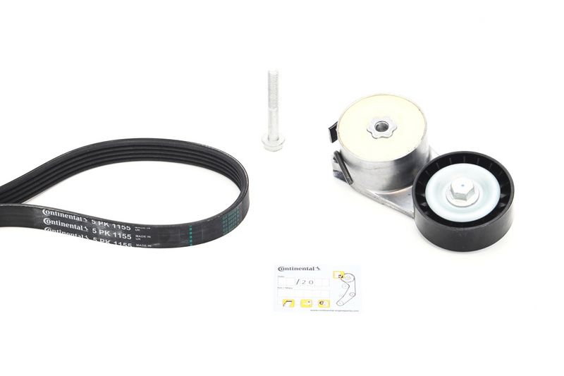 Keilrippenriemensatz CONTINENTAL CTAM 5PK1155K1