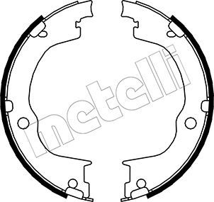 Bremsbackensatz, Feststellbremse METELLI 53-0317