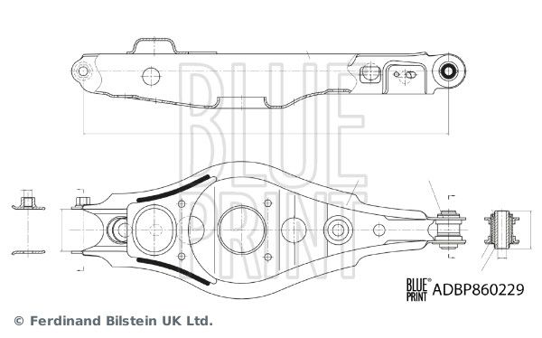 Lenker, Radaufhängung BLUE PRINT ADBP860229
