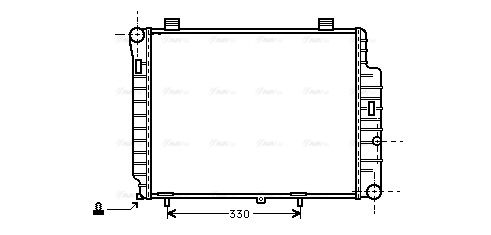 Kühler, Motorkühlung AVA QUALITY COOLING msa2155