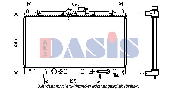 Kühler, Motorkühlung AKS DASIS 140035N