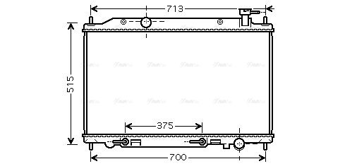 Kühler, Motorkühlung AVA QUALITY COOLING dn2295