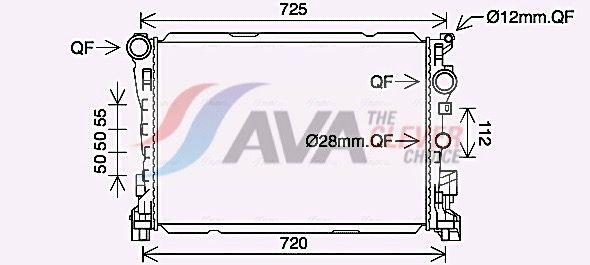 Kühler, Motorkühlung AVA QUALITY COOLING MS2691