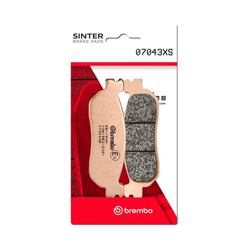 Bremsbelagsatz, Scheibenbremse BREMBO 07043XS