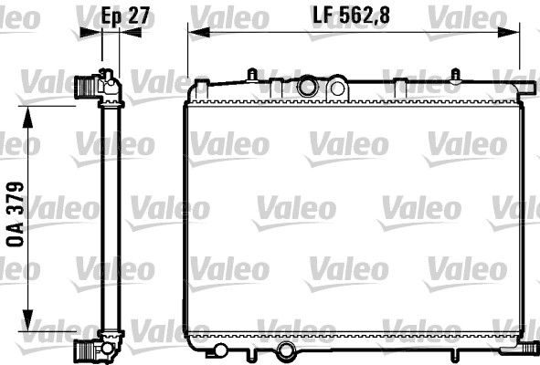 Kühler, Motorkühlung VALEO 732909