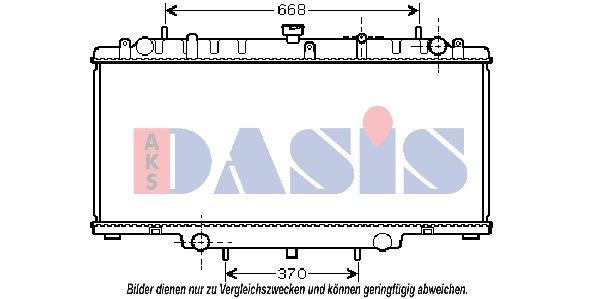 Kühler, Motorkühlung AKS DASIS 070116N