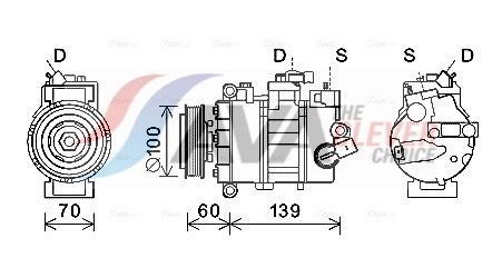 Kompressor, Klimaanlage AVA QUALITY COOLING VNK356