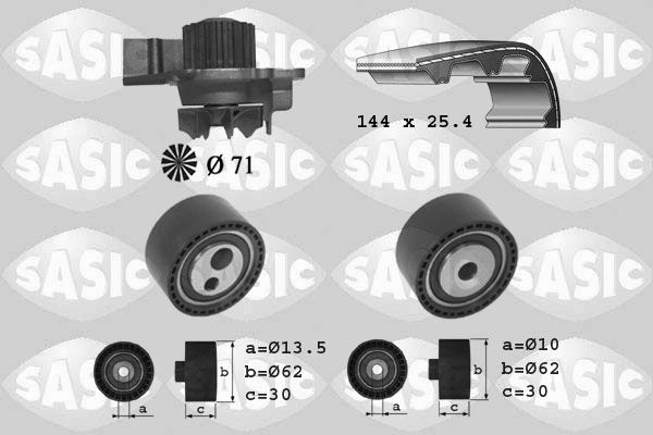Wasserpumpe + Zahnriemensatz SASIC 3900027