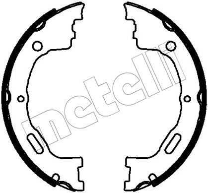 Bremsbackensatz, Feststellbremse METELLI 53-0778