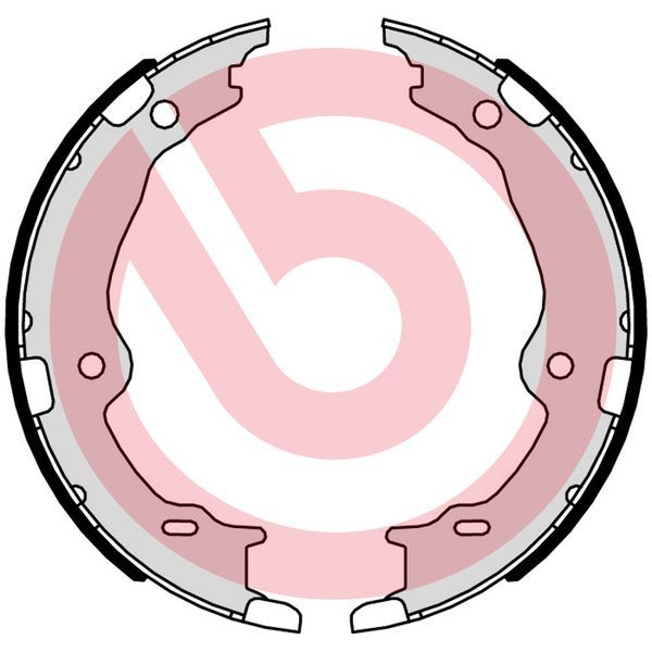 Bremsbackensatz, Feststellbremse BREMBO S 83 572